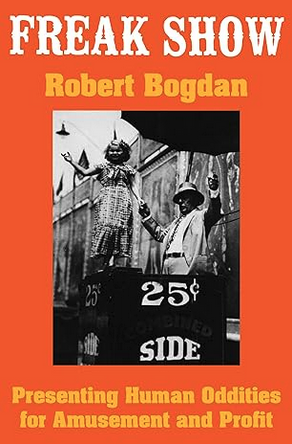 Book cover representing a black and white picture of two people standing close to a sign saying "25 cents side" and posing for the camera, and the title of the book