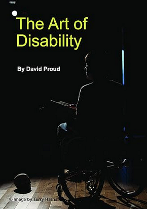 Book cover representing a picture of someone sitting in a wheelchair seen from the back, and the title of the book